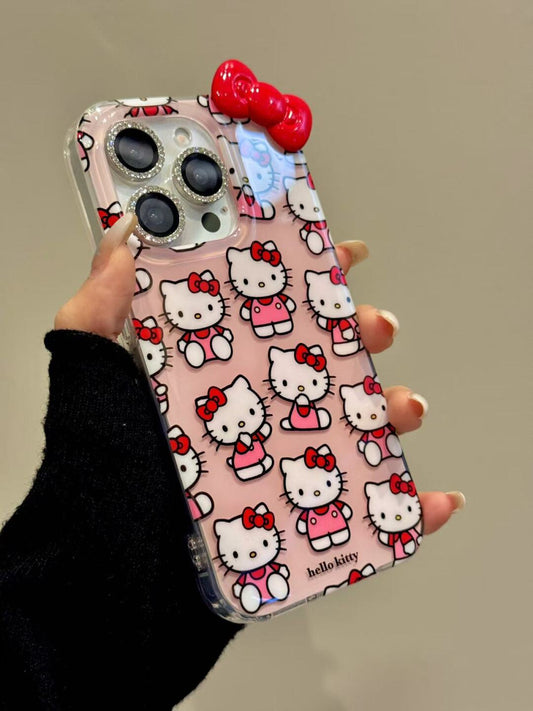 Hellokitty Red Bow Pink Cute Kawaii Phone Case #0530