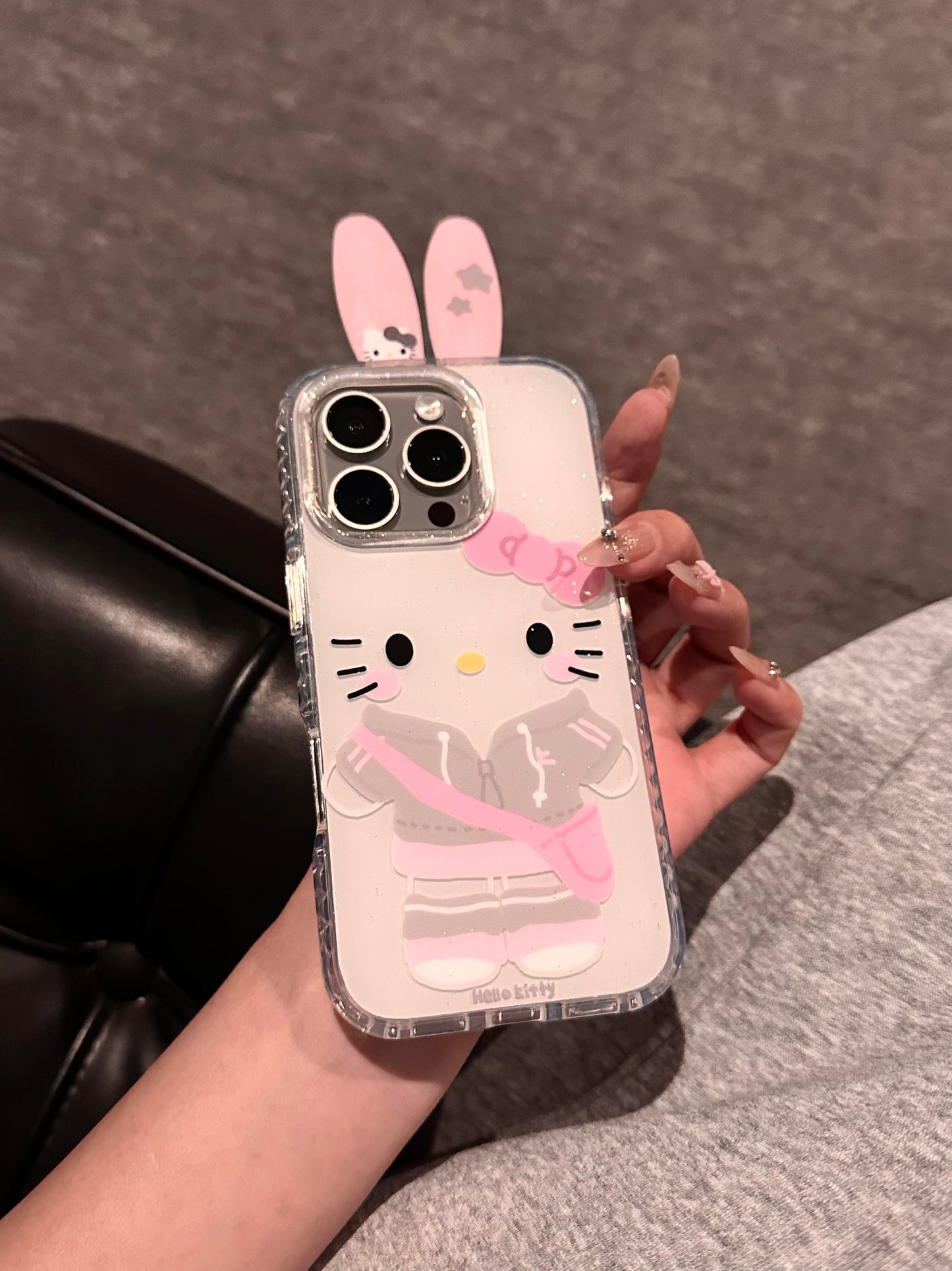Hellokitty Bunny Ear Hipper Cute Kawaii Phone Case #0519