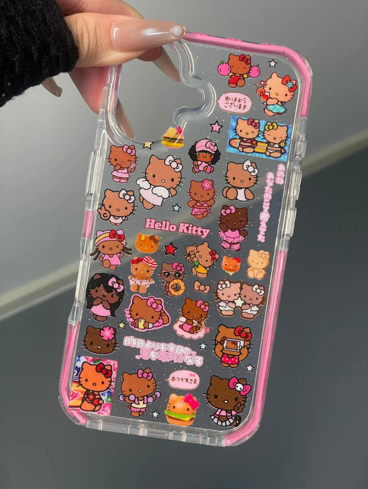 Hellokitty Hawaii Clear Cute Kawaii Phone Case #0509