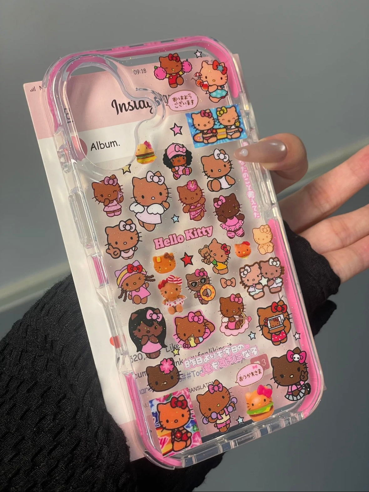 Hellokitty Hawaii Clear Cute Kawaii Phone Case #0509