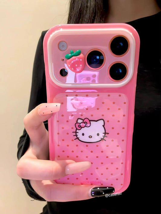 Hello Kitty Pink Polka-Dot Strawberry Phone Case #630