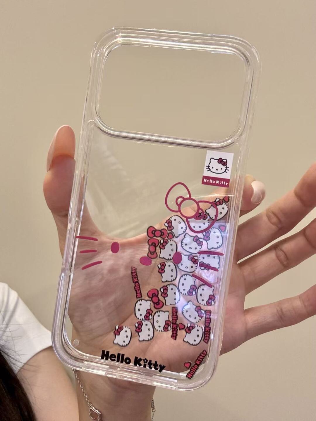 Hello Kitty Bling Glitter Liquid Quicksand Clear Phone Case#679