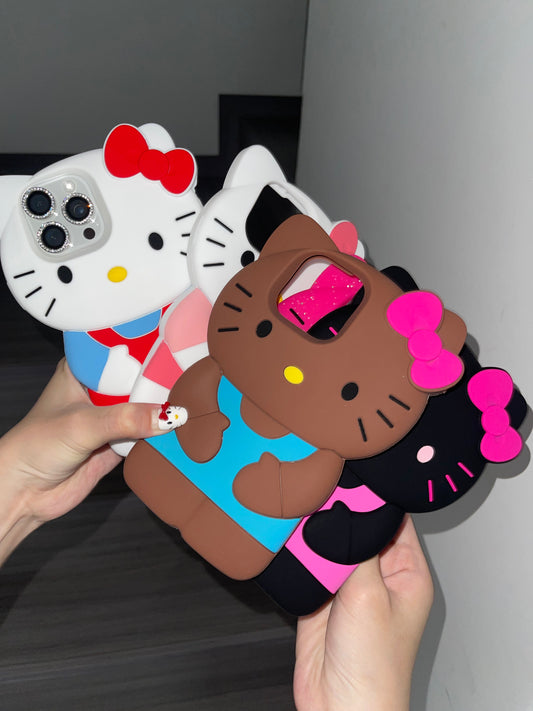 Hellokitty Shape Silicone Cute Kawaii Phone Case #0023