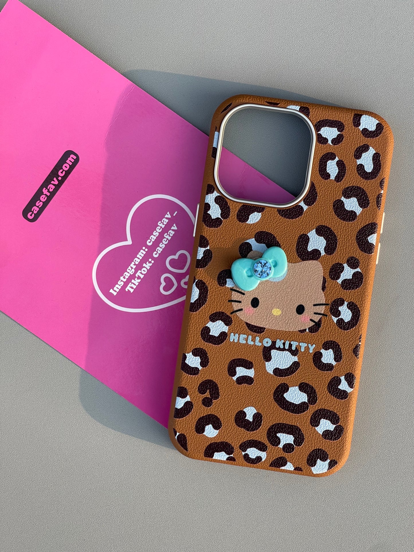 Hellokitty Leopard Cute Kawaii Phone Case #0273