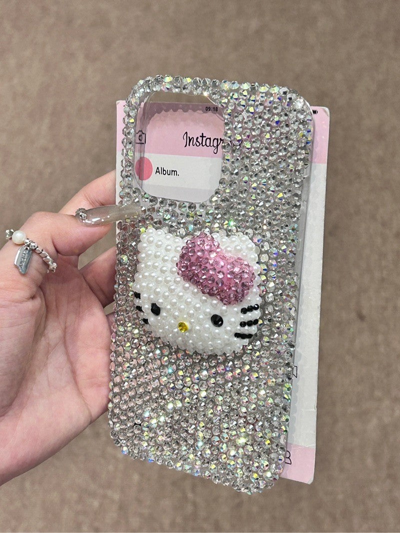 Hellokitty Pink Handmade Diamond Rhinestone Phone Case #0018