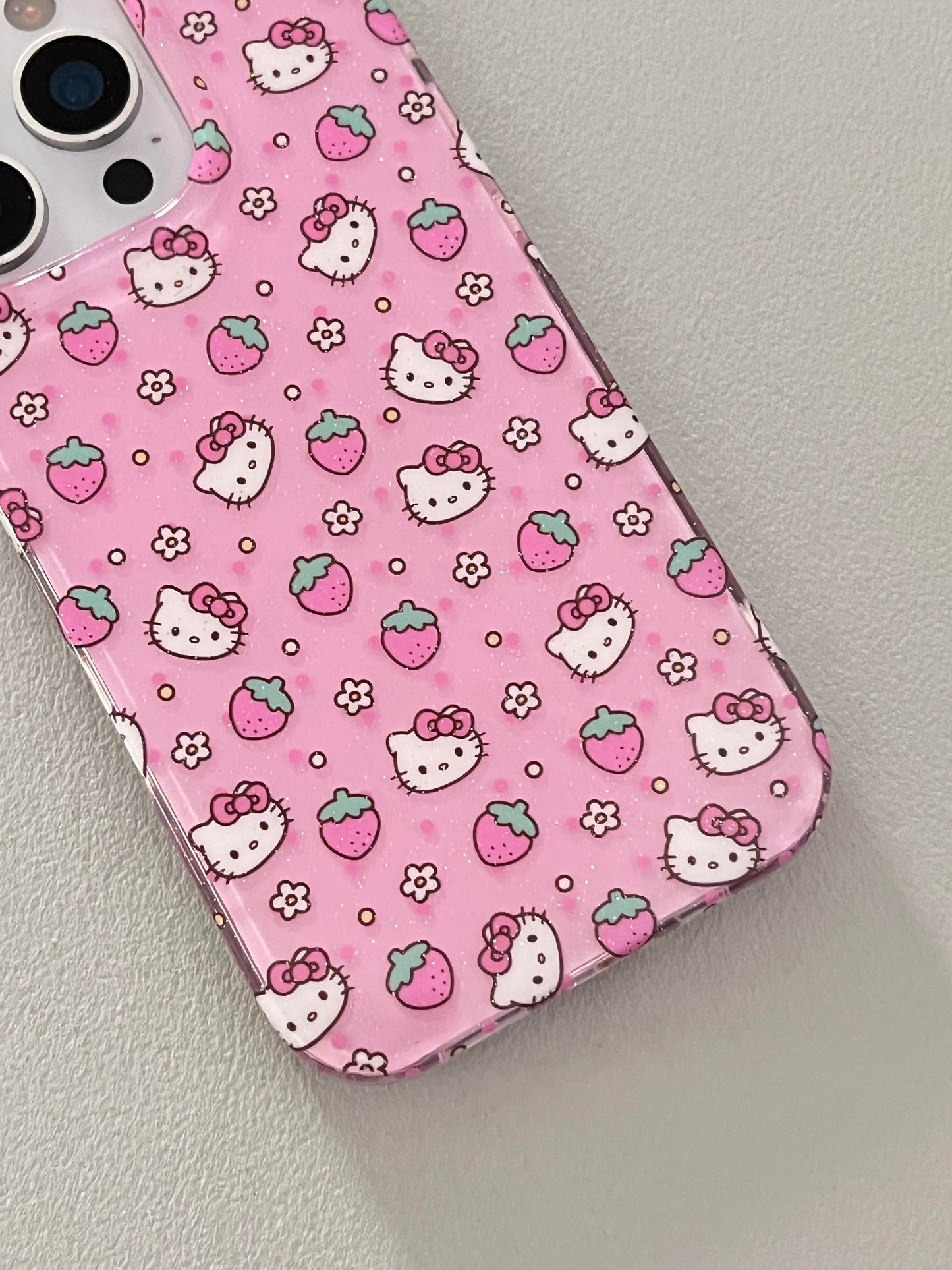 Hellokitty Pink Strawberry Cute Kawaii Phone Case #0482