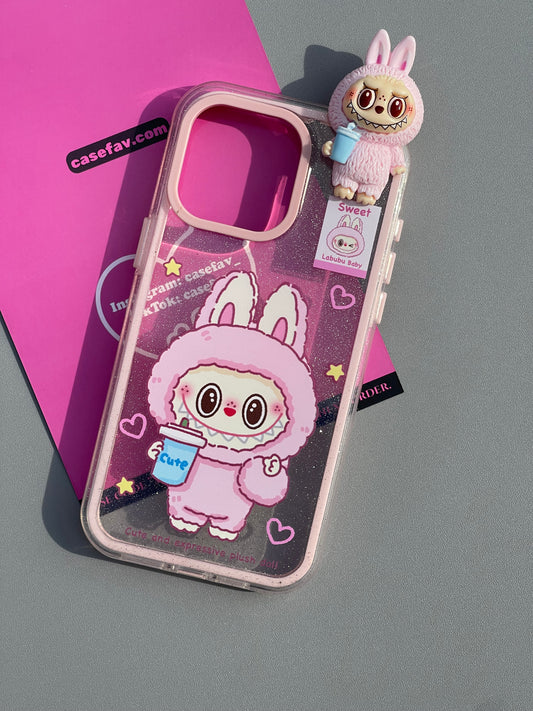 LABUBU Hippers Clear Cute Kawaii Phone Case #0360