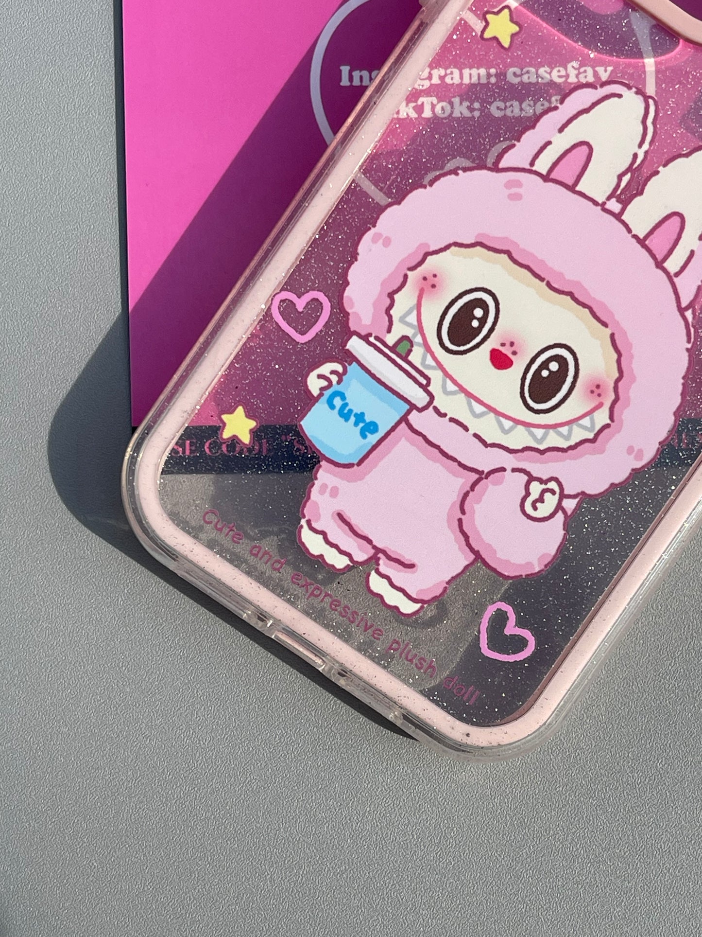 LABUBU Hippers Clear Cute Kawaii Phone Case #0360