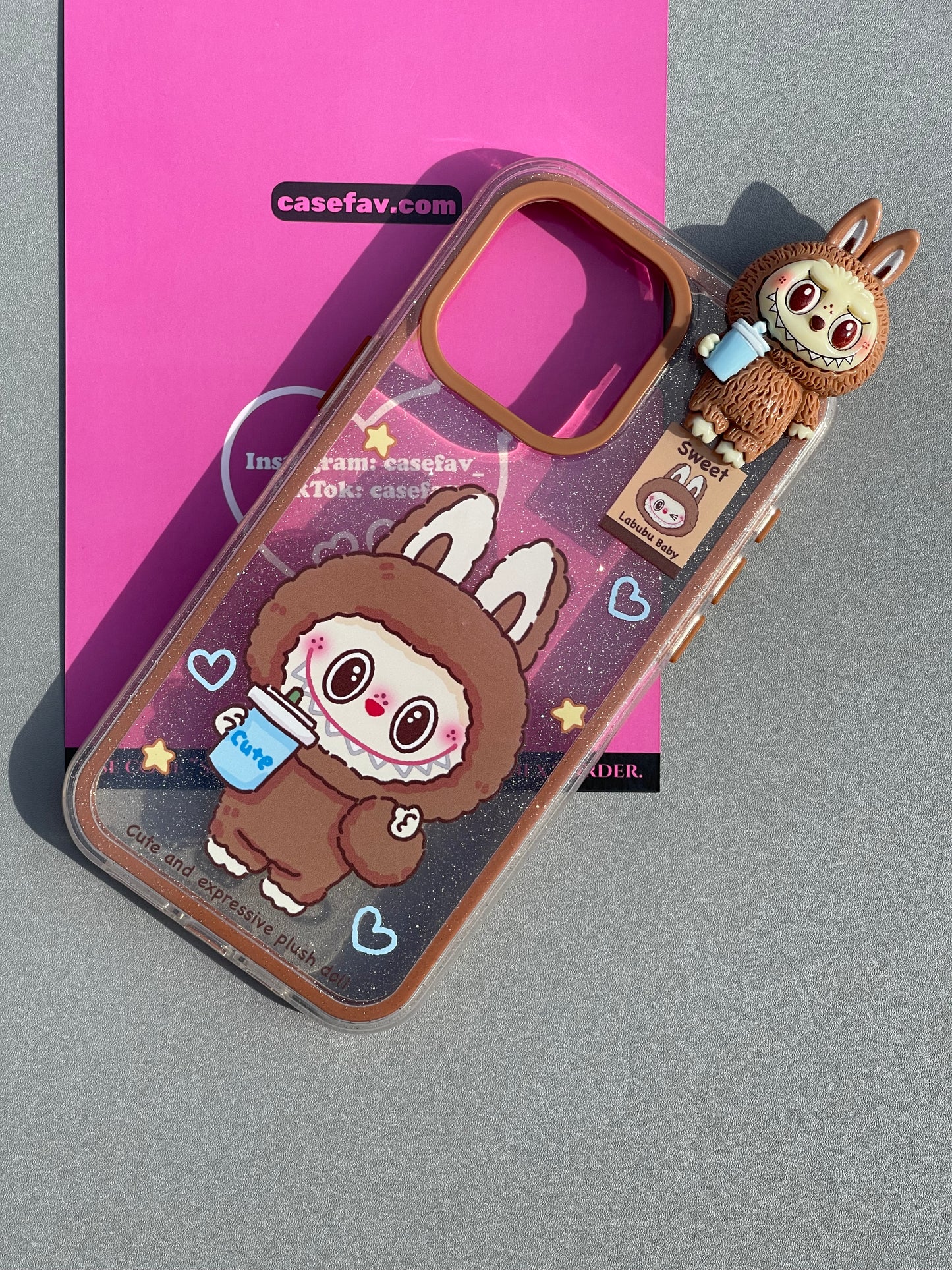 LABUBU Hippers Clear Cute Kawaii Phone Case #0360