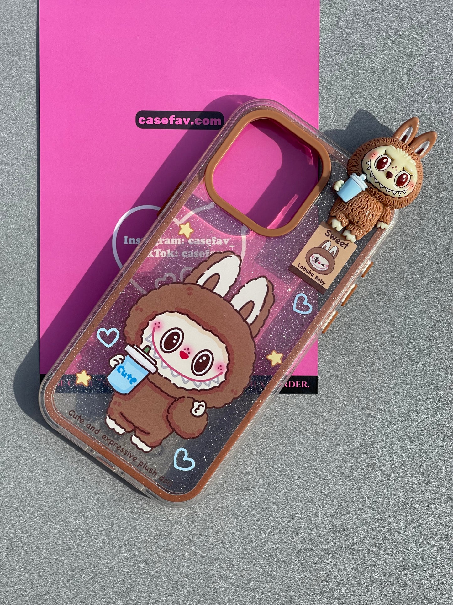 LABUBU Hippers Clear Cute Kawaii Phone Case #0360