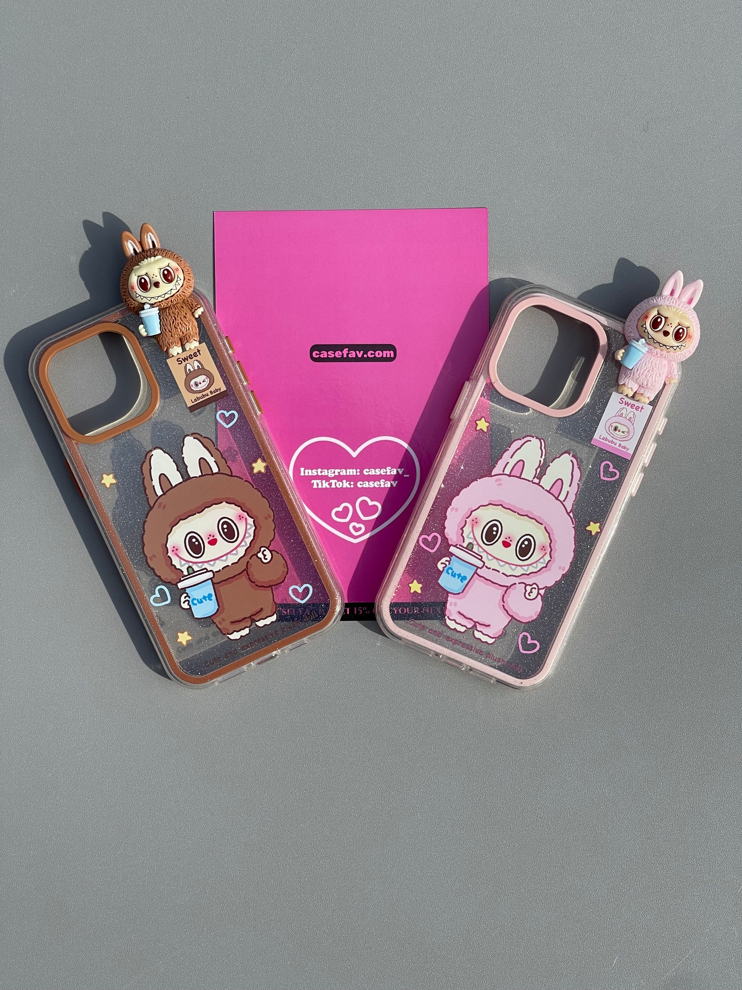 LABUBU Hippers Clear Cute Kawaii Phone Case #0360