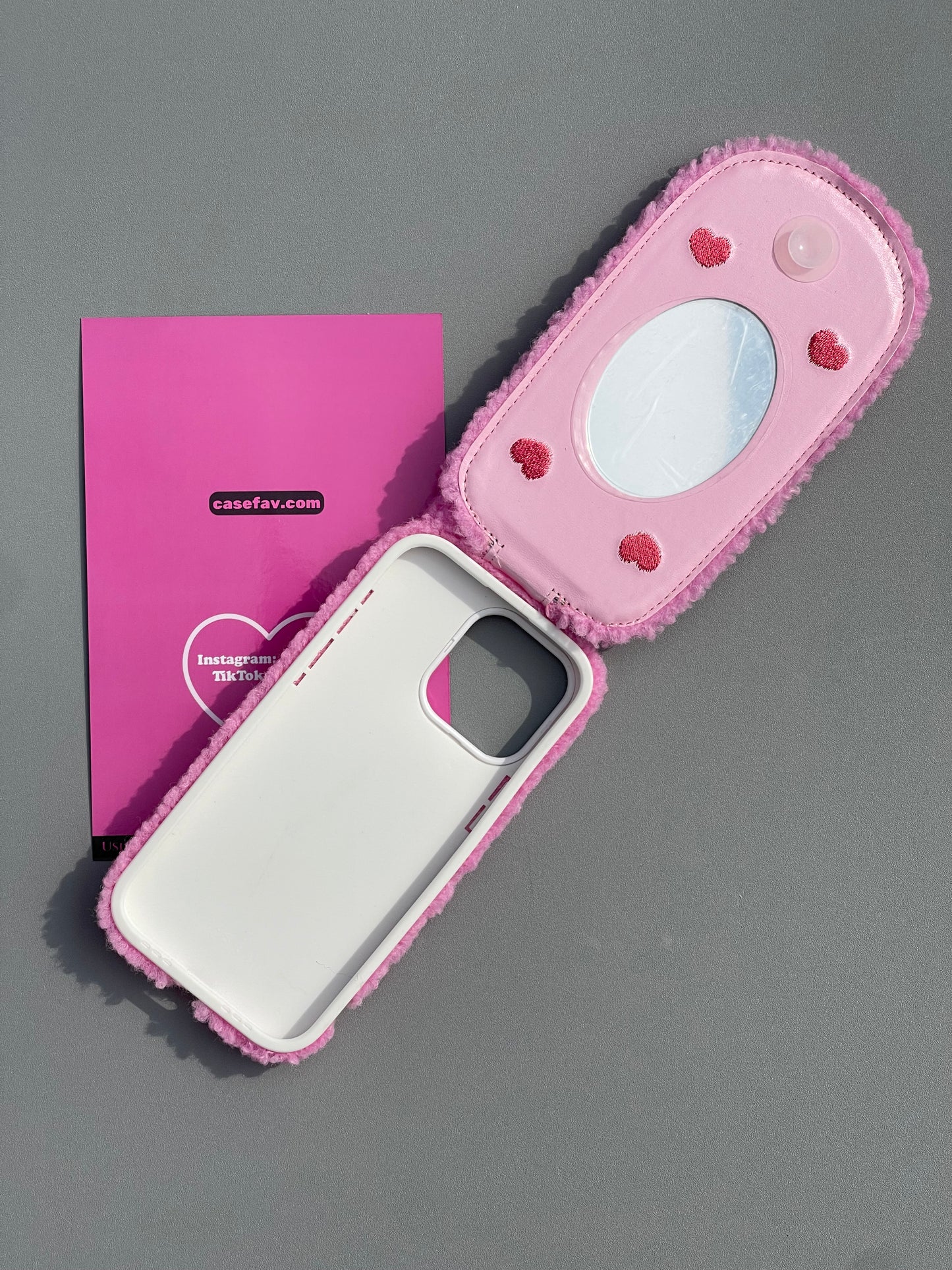 Hellokitty Pink Plush Flap Retro Cute Kawaii Phone Case #0362
