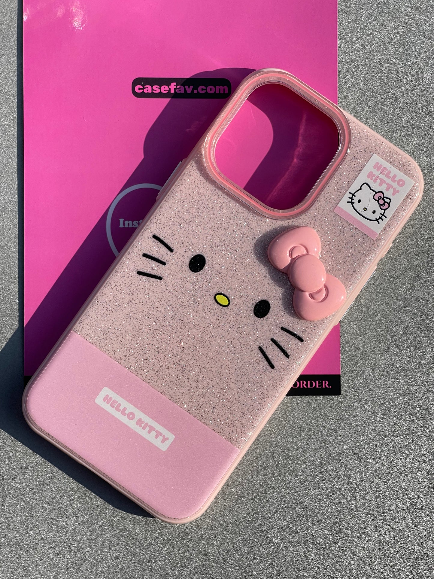 Hellokitty 3D Bow Glitter Cute Kawaii Phone Case #0382