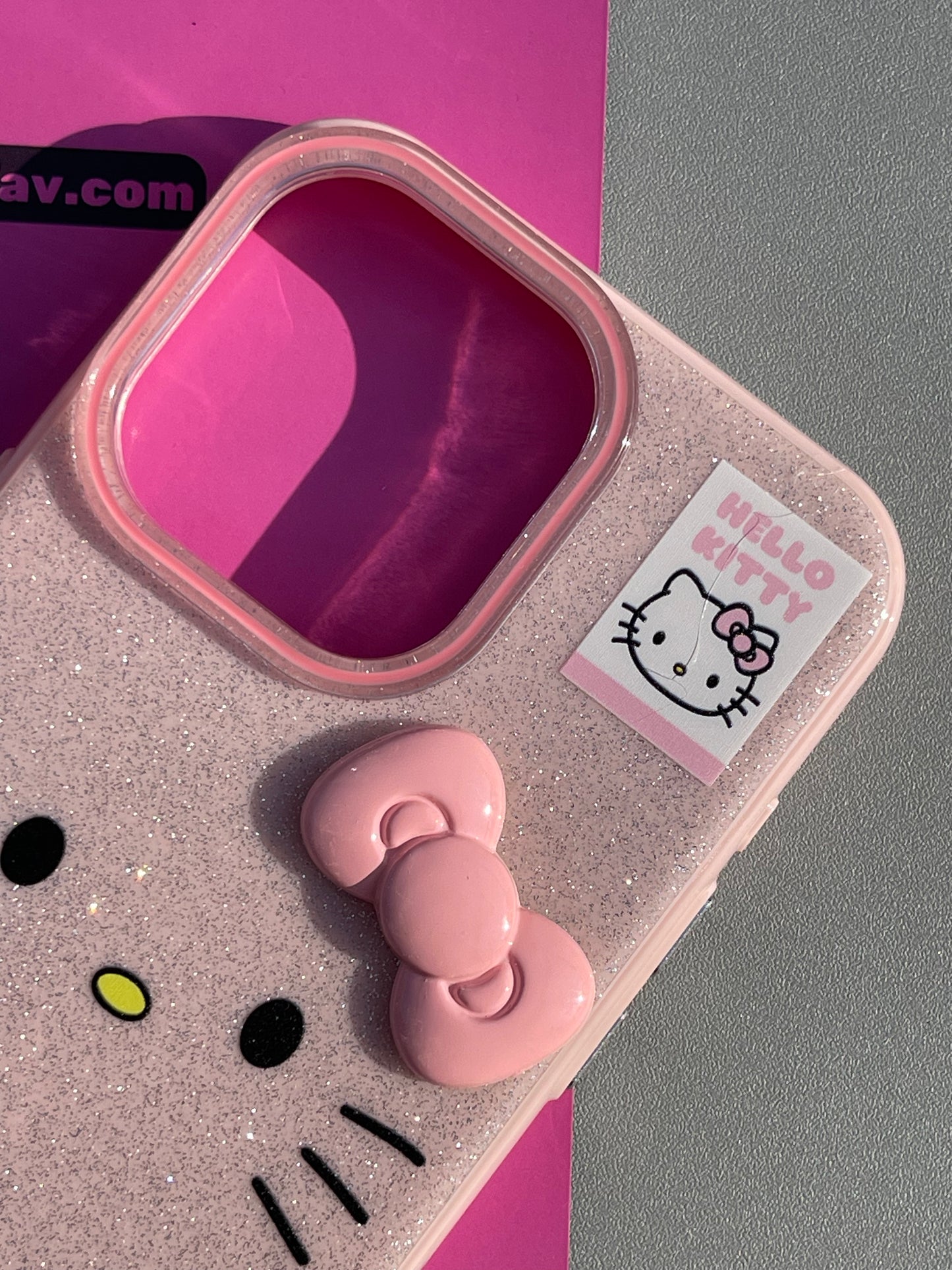 Hellokitty 3D Bow Glitter Cute Kawaii Phone Case #0382