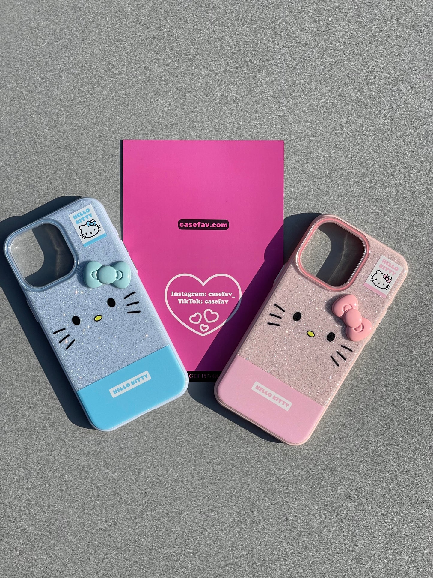 Hellokitty 3D Bow Glitter Cute Kawaii Phone Case #0382