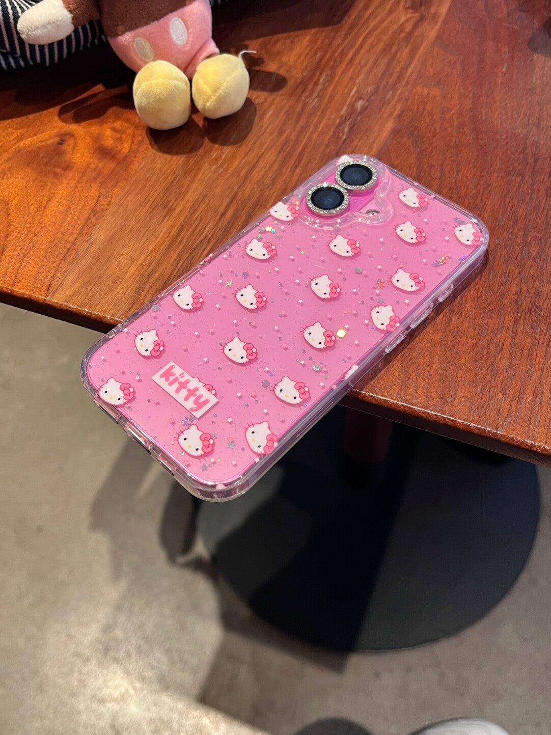 Hellokitty Glitter Clear Cute Kawaii Phone Case #0496
