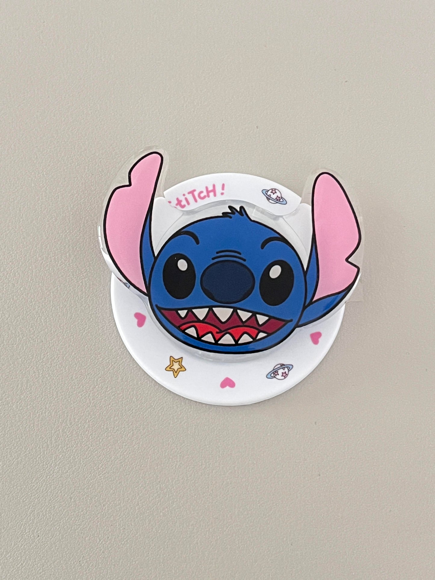Stitch Cute Kawaii MagSafe Case + MagSafe Stand Holder / Phone Grip #0494