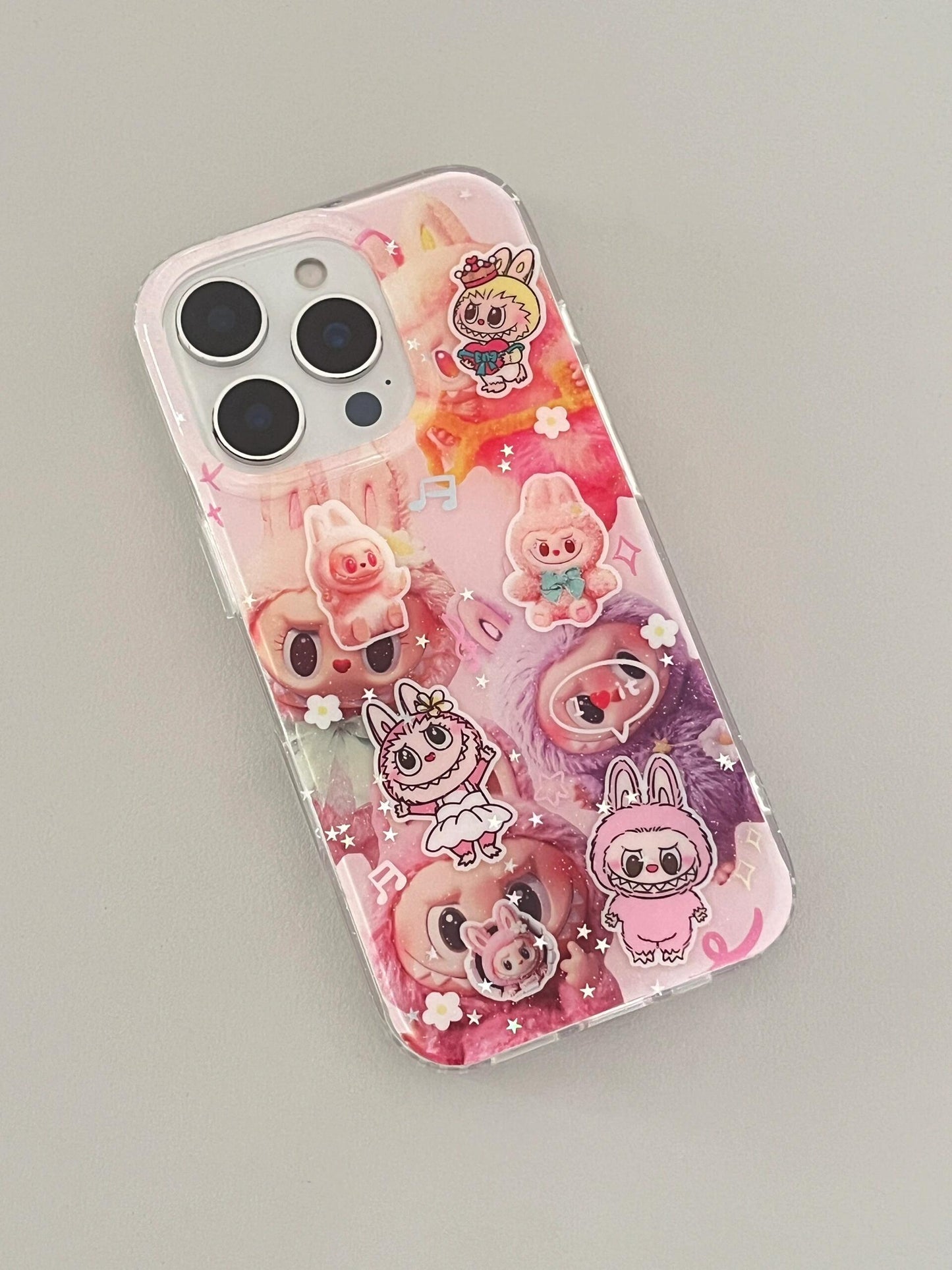 Pink Labubu Cute Kawaii Phone Case #0491