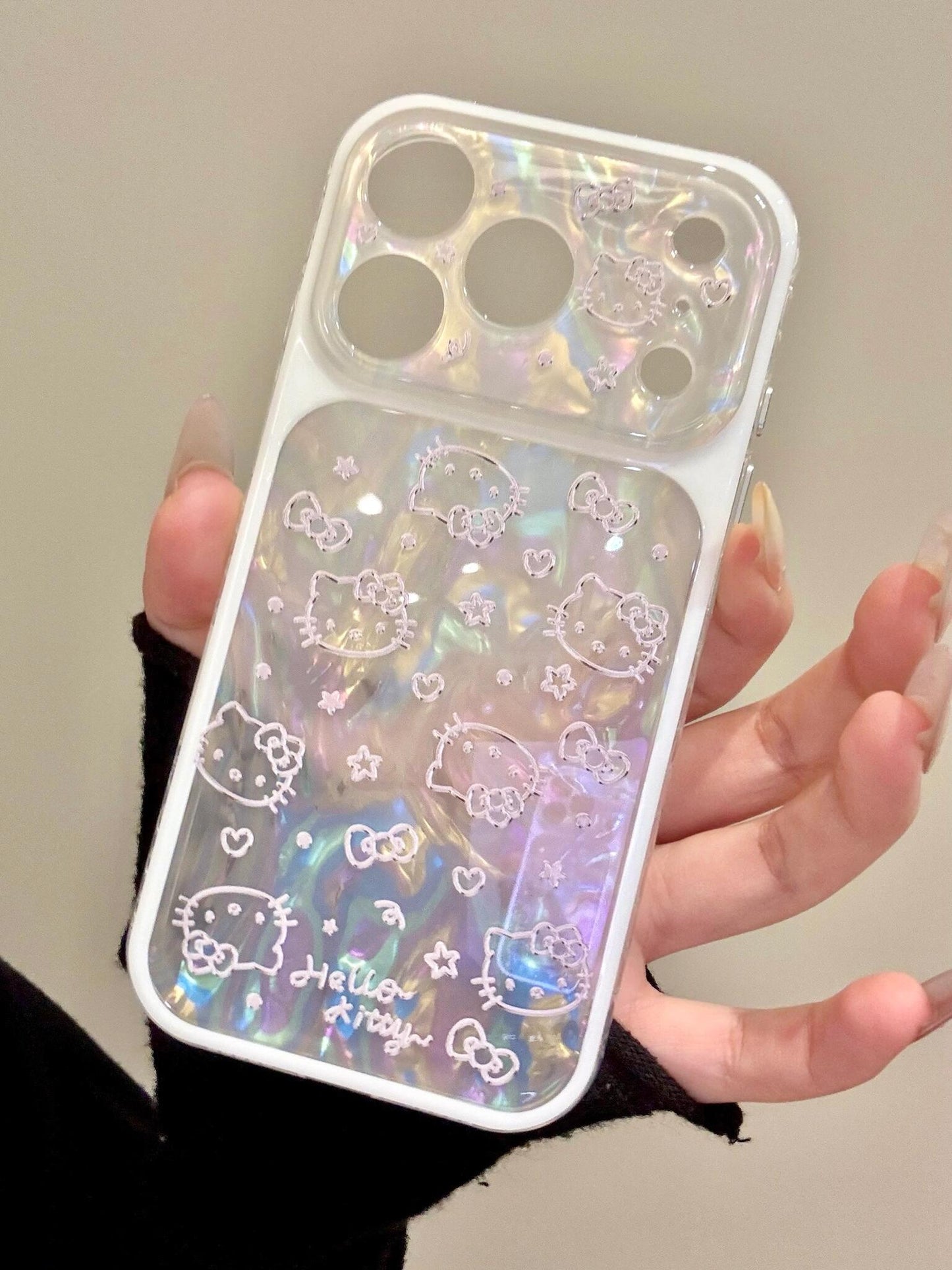 Hellokitt Shell Textured Laser Cute Kawaii Phone Case #608