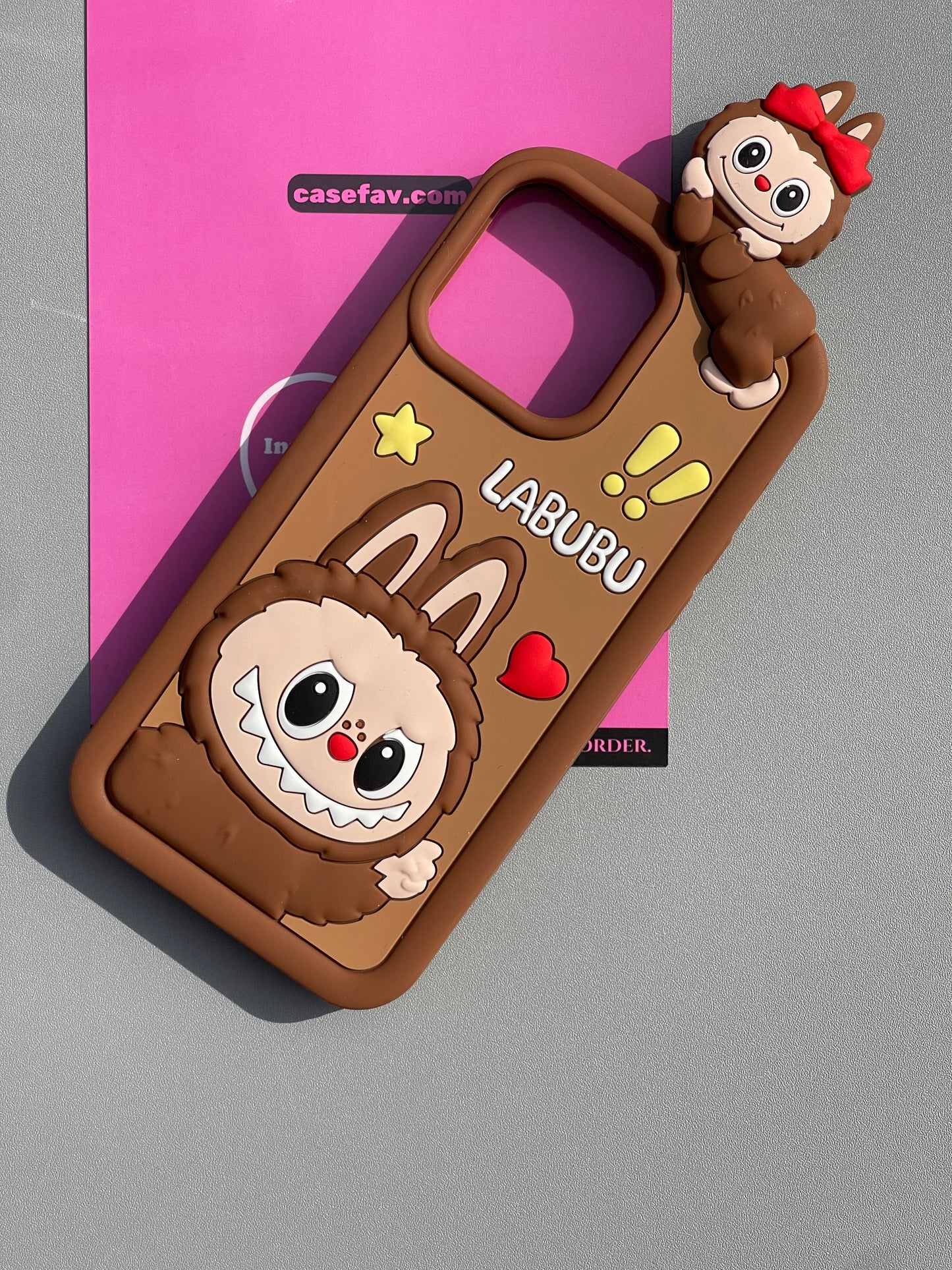 LABUBU Phone Shape Silicone Cute Kawaii Phone Case #0419