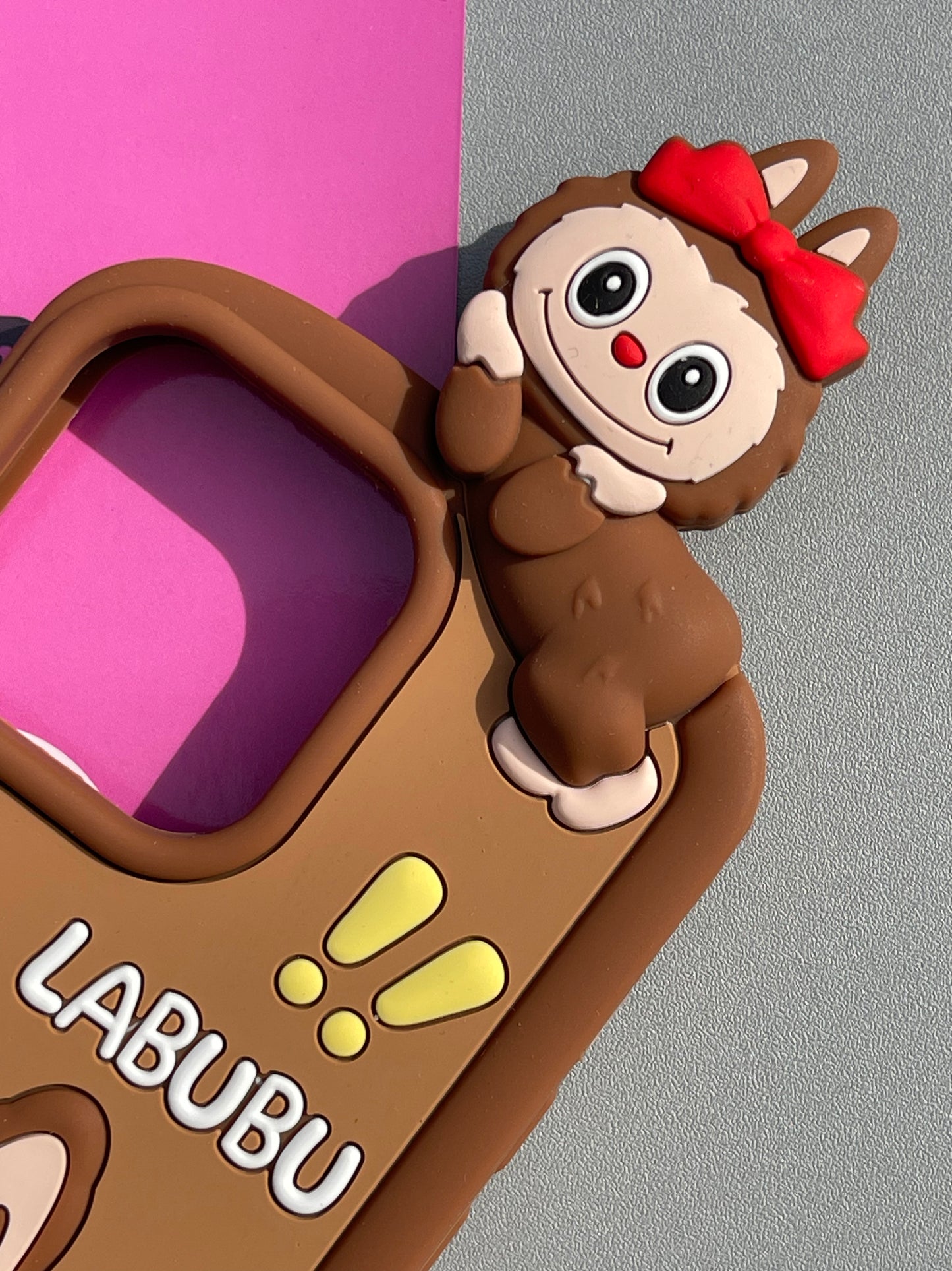 LABUBU Phone Shape Silicone Cute Kawaii Phone Case #0419