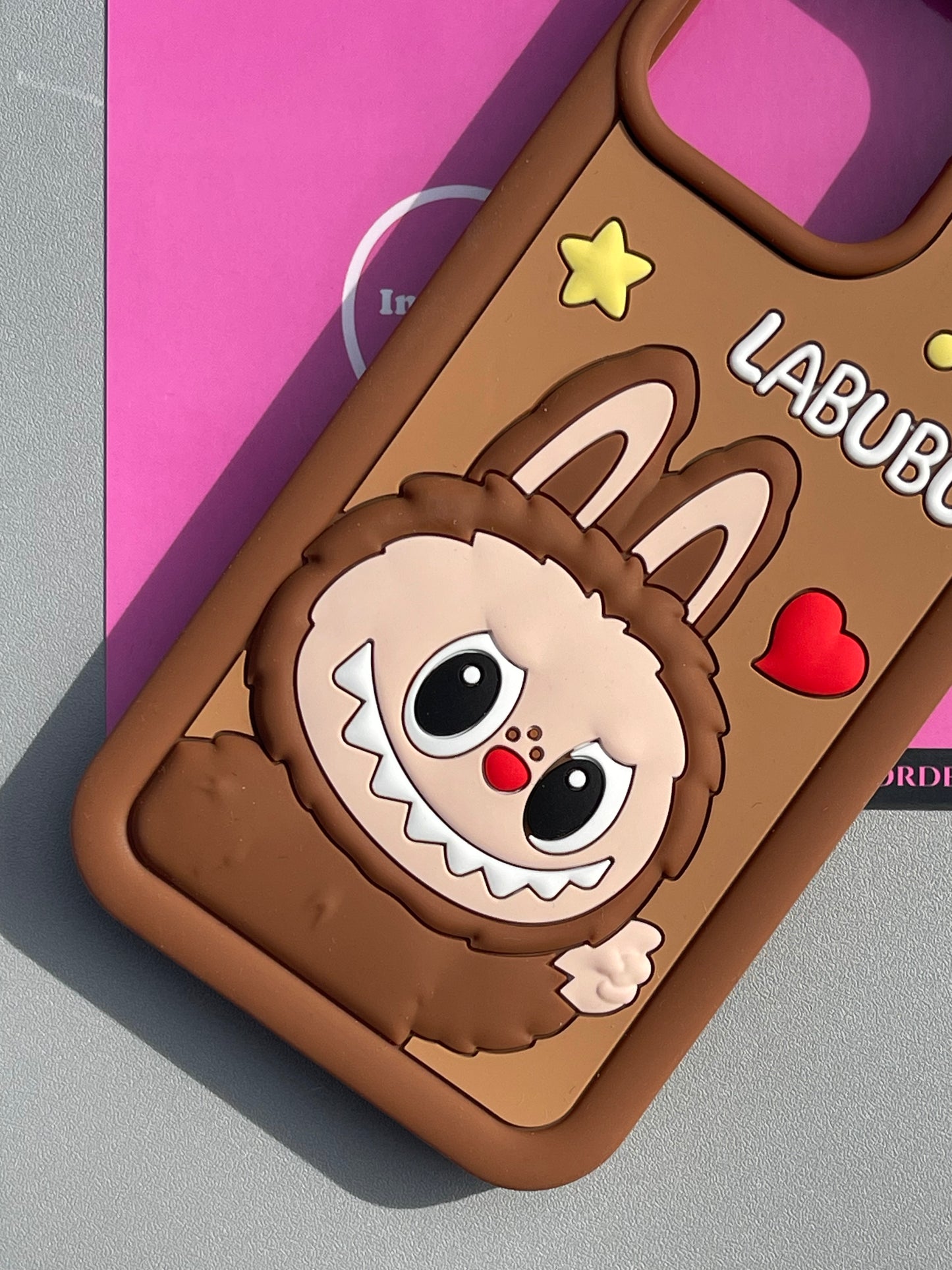 LABUBU Phone Shape Silicone Cute Kawaii Phone Case #0419