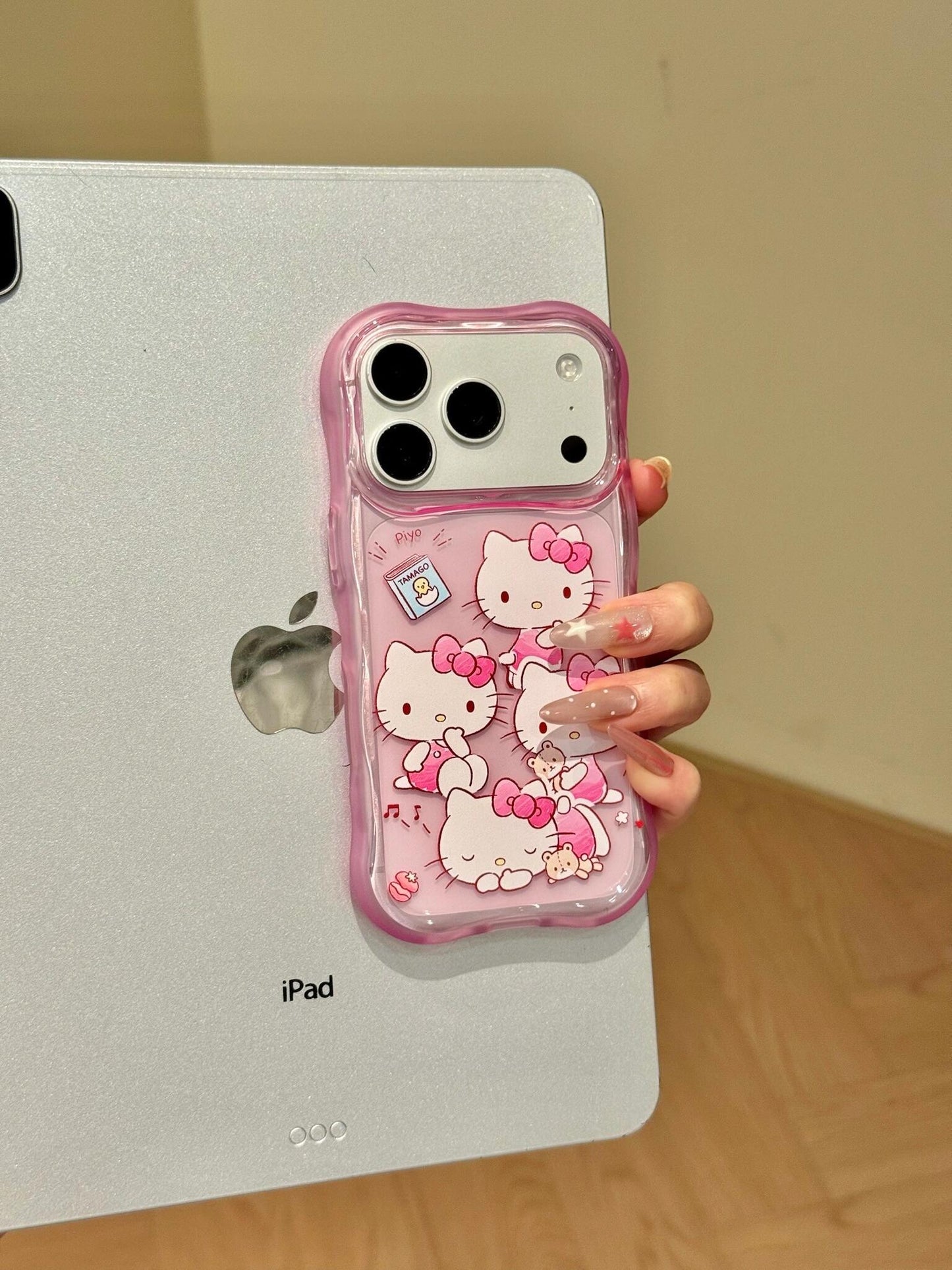 Hellokitt Pink Clear Phone Case Kawaii Phone Case #614