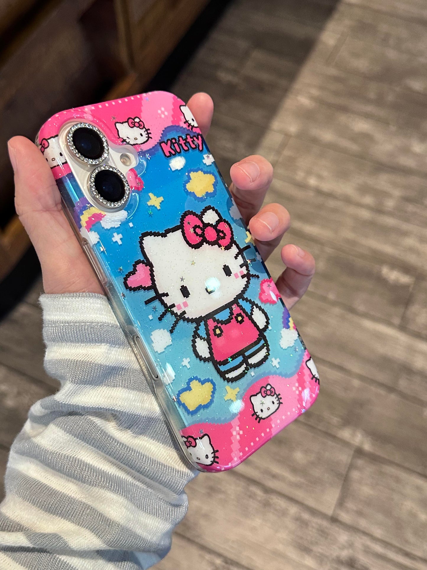 Hellokitty Cartoon Glitter Cute Kawaii Phone Case #0499
