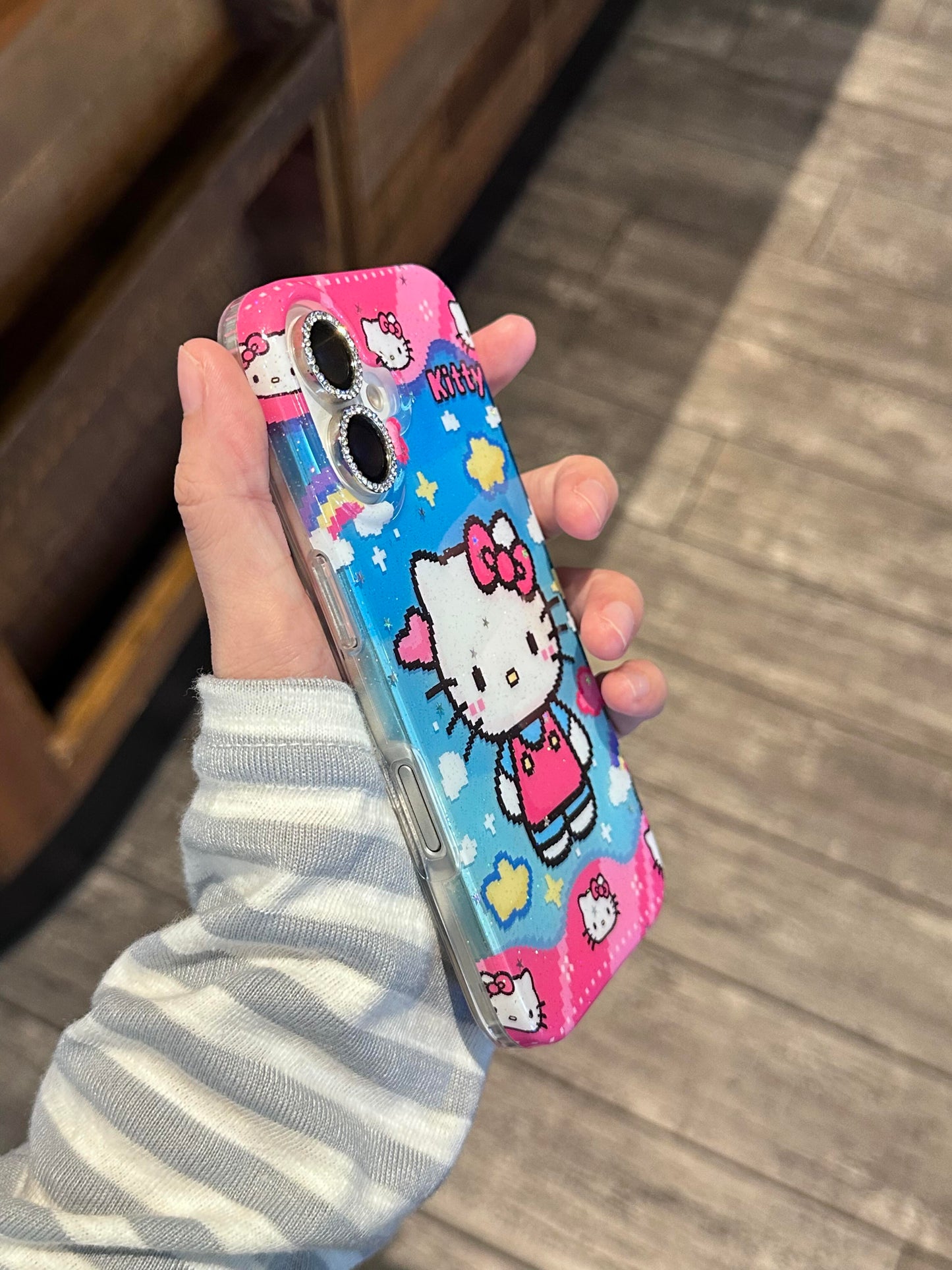 Hellokitty Cartoon Glitter Cute Kawaii Phone Case #0499