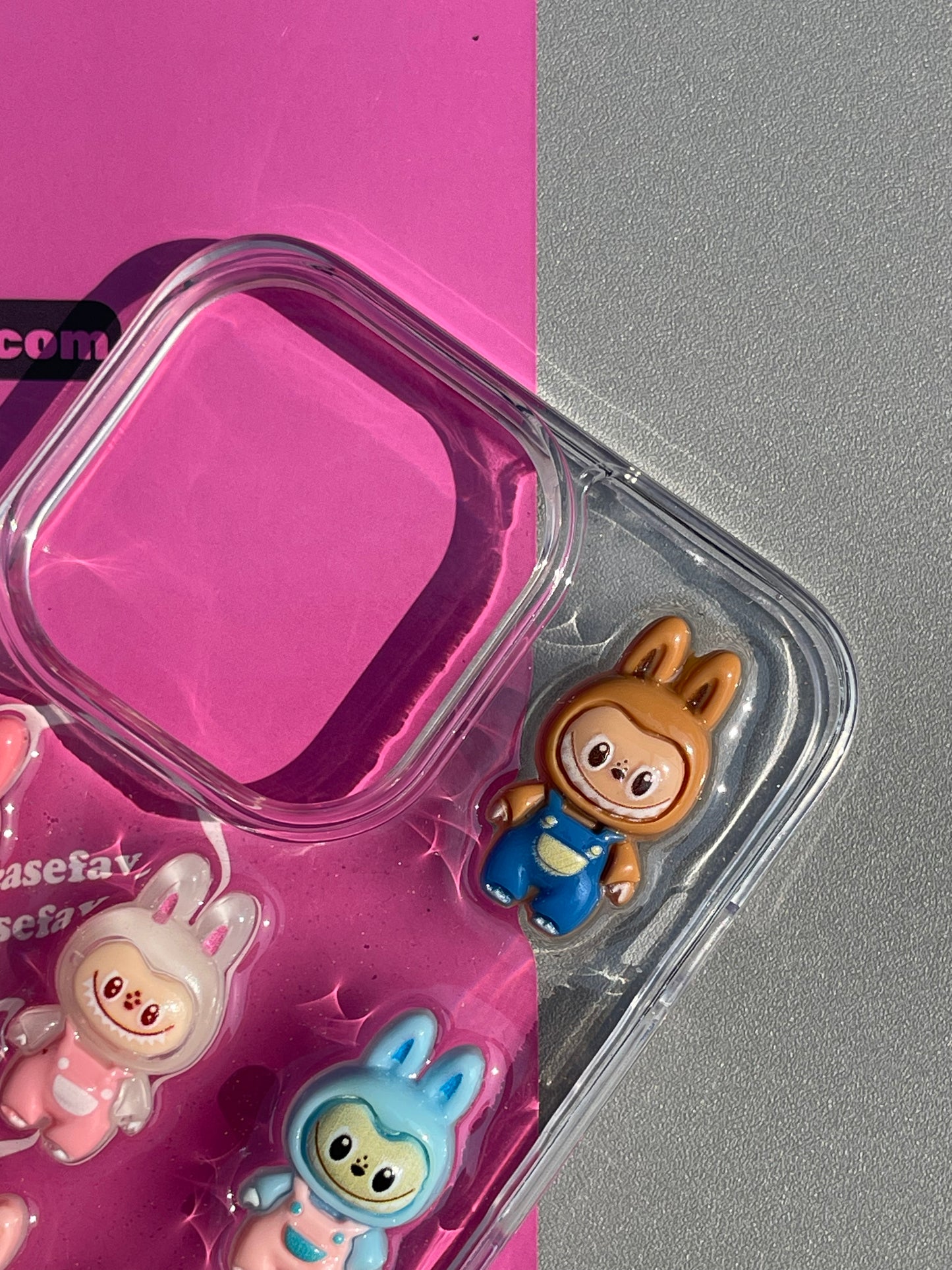 Labubu Handmade Clear Cute Kawaii Phone Case #0457
