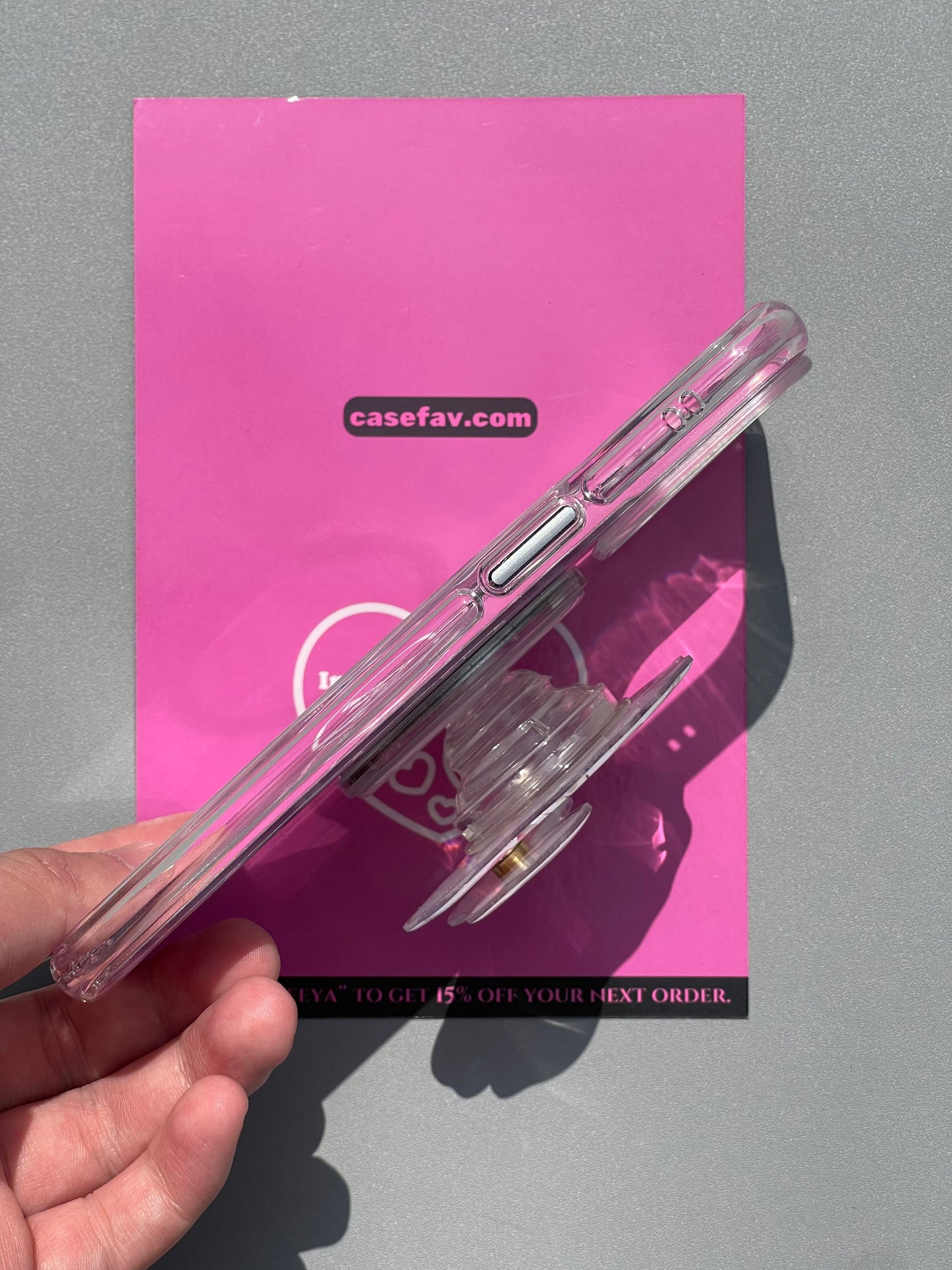 Hellokitty Butterfly Glitter Cute Kawaii Phone Case+ Stand Holder / Phone Grip #0453