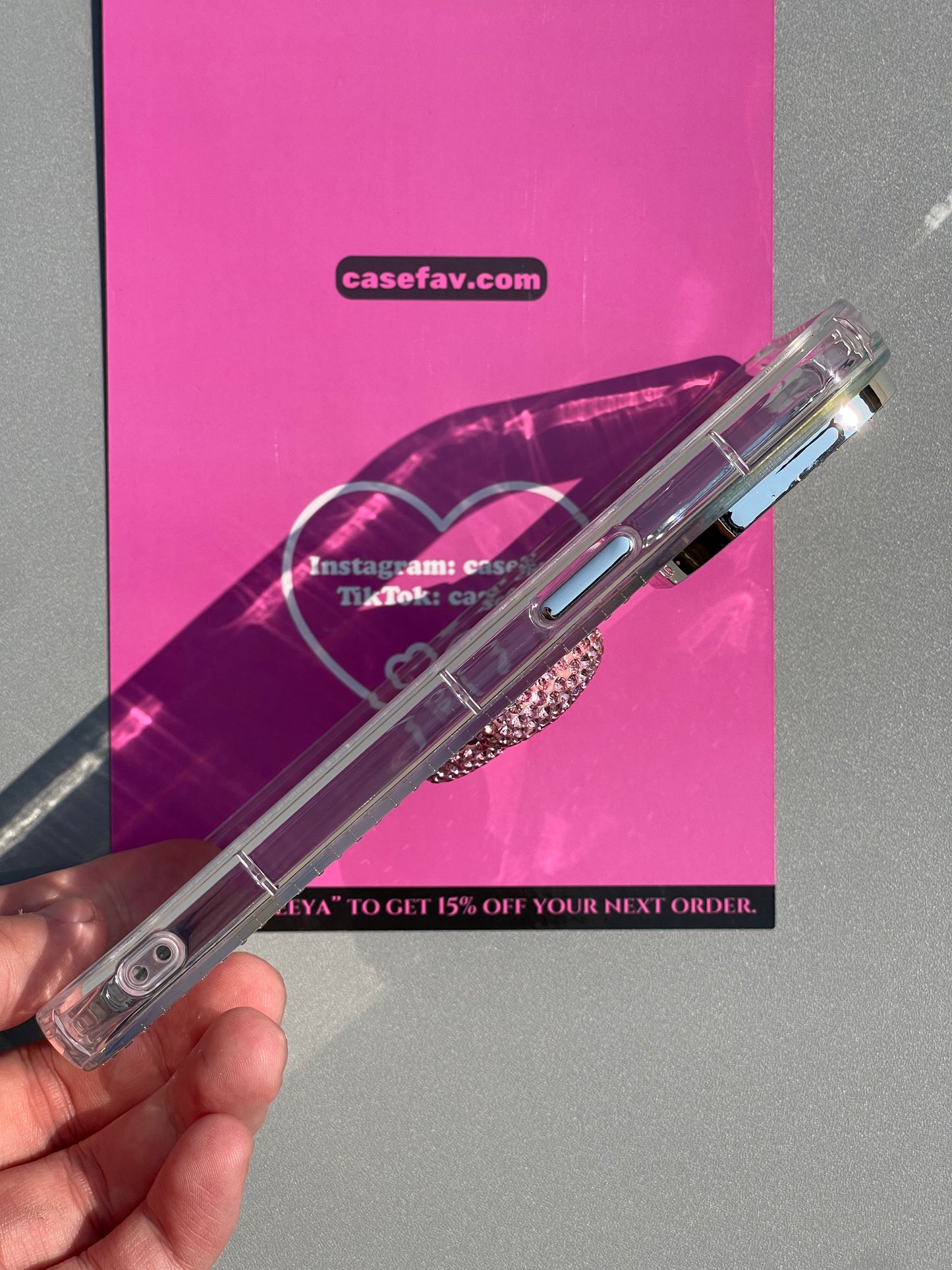 Hellokitty Plaid Glitter Border Rhinestone Cute Kawaii Phone Case #0462