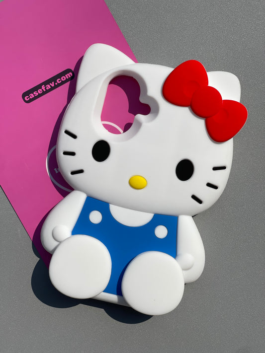 Hellokitty Shape Silicone Cute Kawaii Phone Case #0460