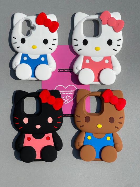 Hellokitty Shape Silicone Cute Kawaii Phone Case #0460