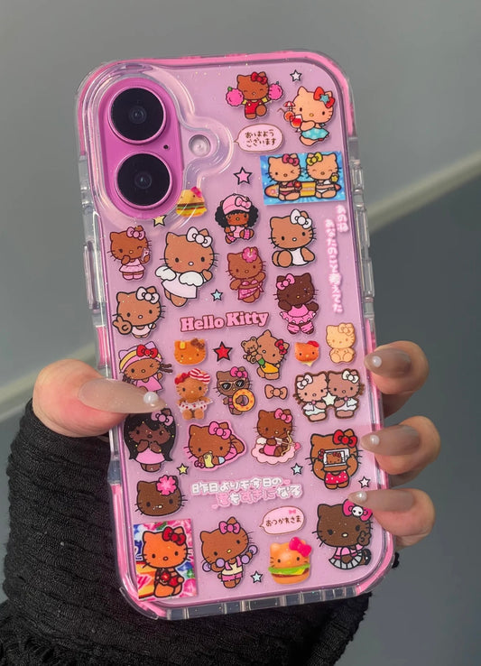 Hellokitty Hawaii Clear Cute Kawaii Phone Case #0509