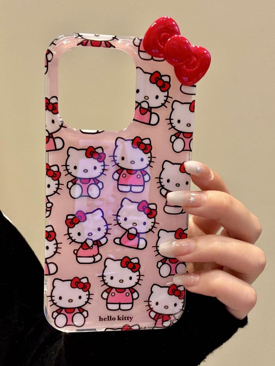 Hellokitty Red Bow Pink Cute Kawaii Phone Case #0530