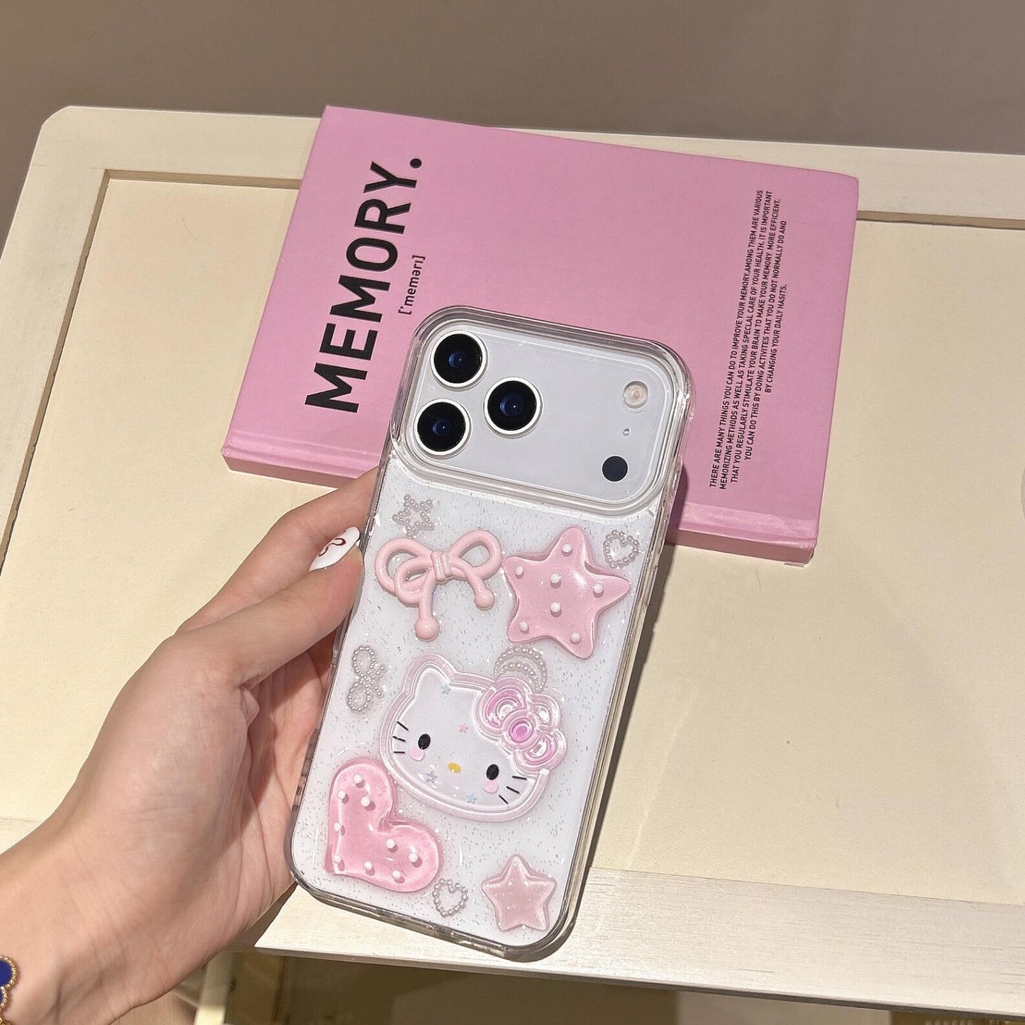 Hellokitty Clear Handmade Cute Kawaii Phone Case #0535