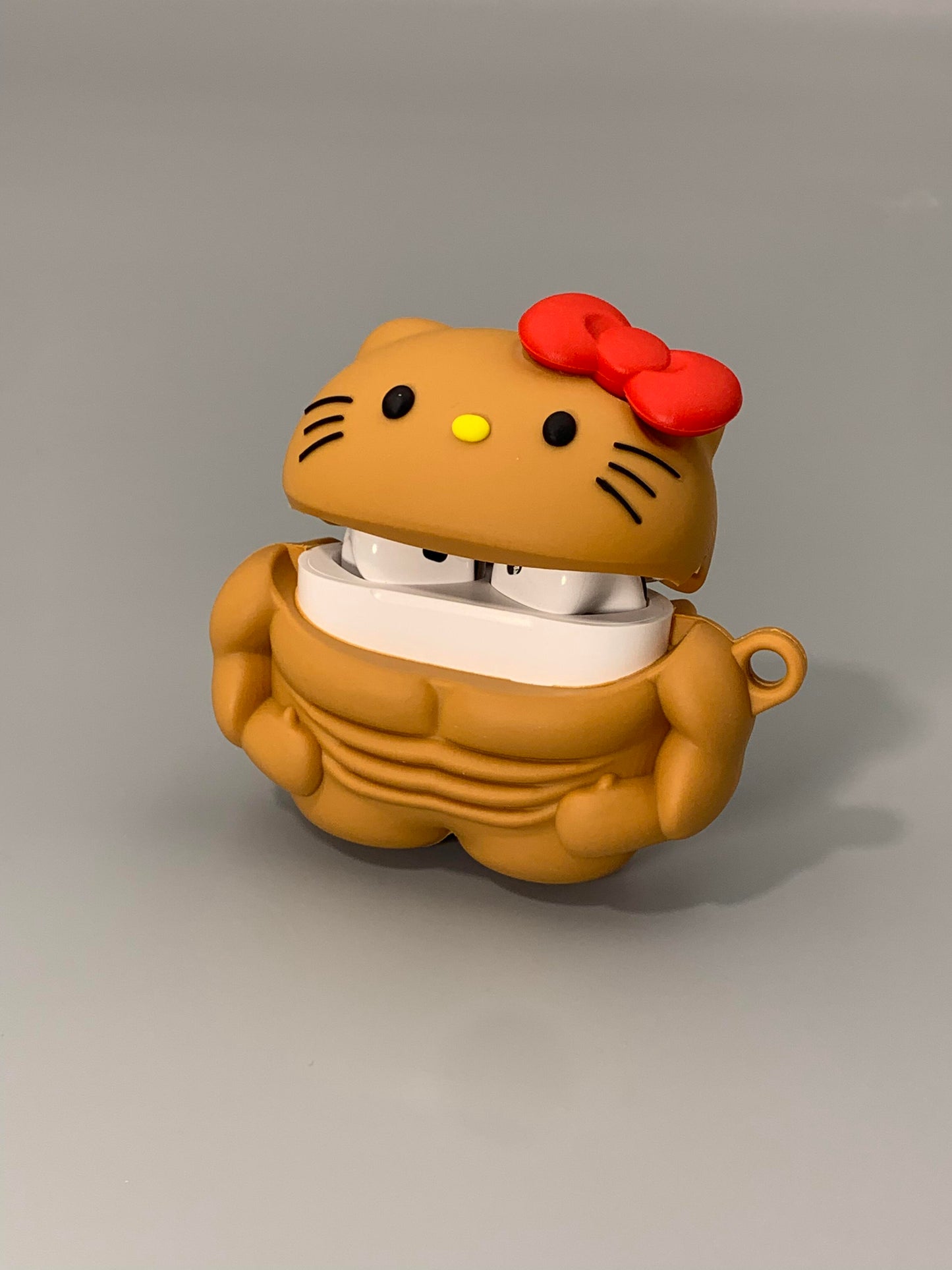 Hellokitty Cute Muscle Shape Phone Shape Silicone Cute Kawaii AirPods Case #0571
