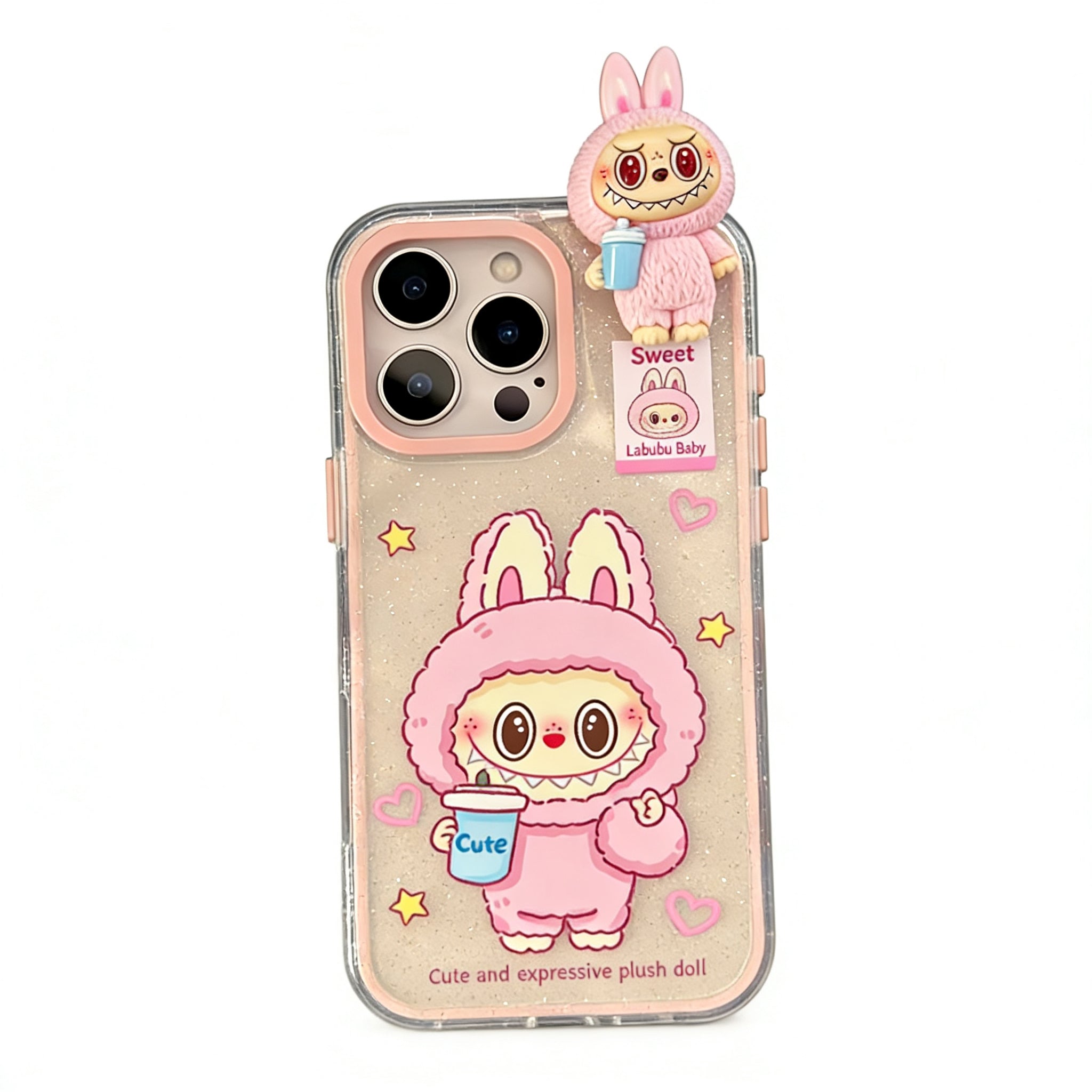 LABUBU Hippers Clear Cute Kawaii Phone Case #0360 – CaseFav