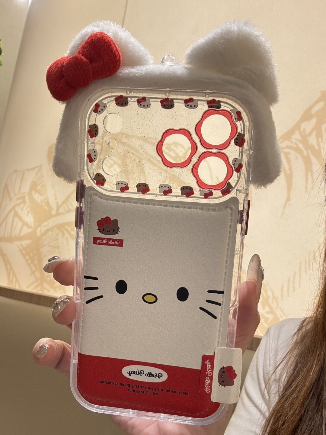 Hellokitty Pluffed headband Cute Kawaii Phone Case #0574