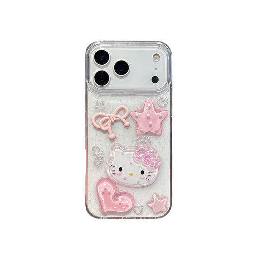 Hellokitty Clear Handmade Cute Kawaii Phone Case #0535