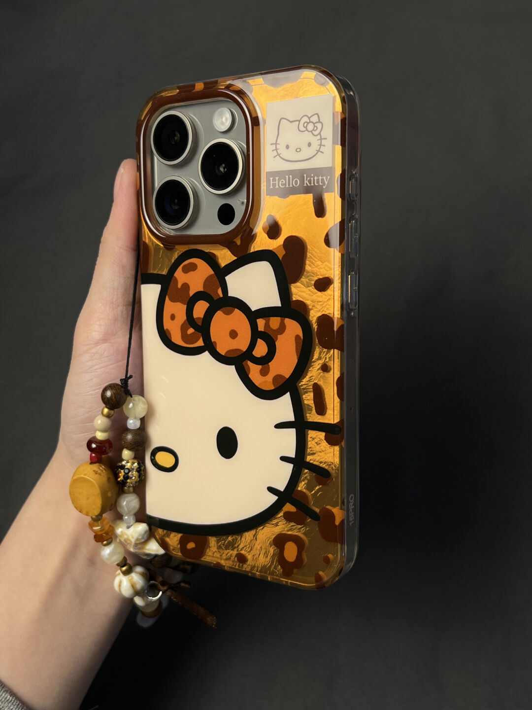 Hellokitty Brown Leopard PrintCute Kawaii Phone Case #0557