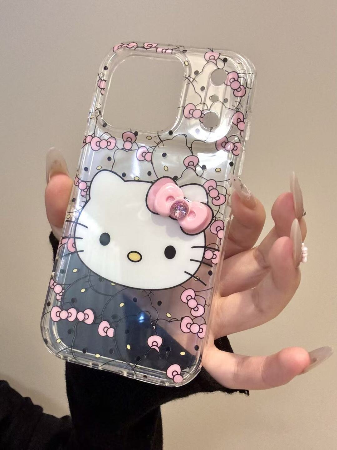 Hellokitty Print Clear Cute Kawaii Phone Case #0569