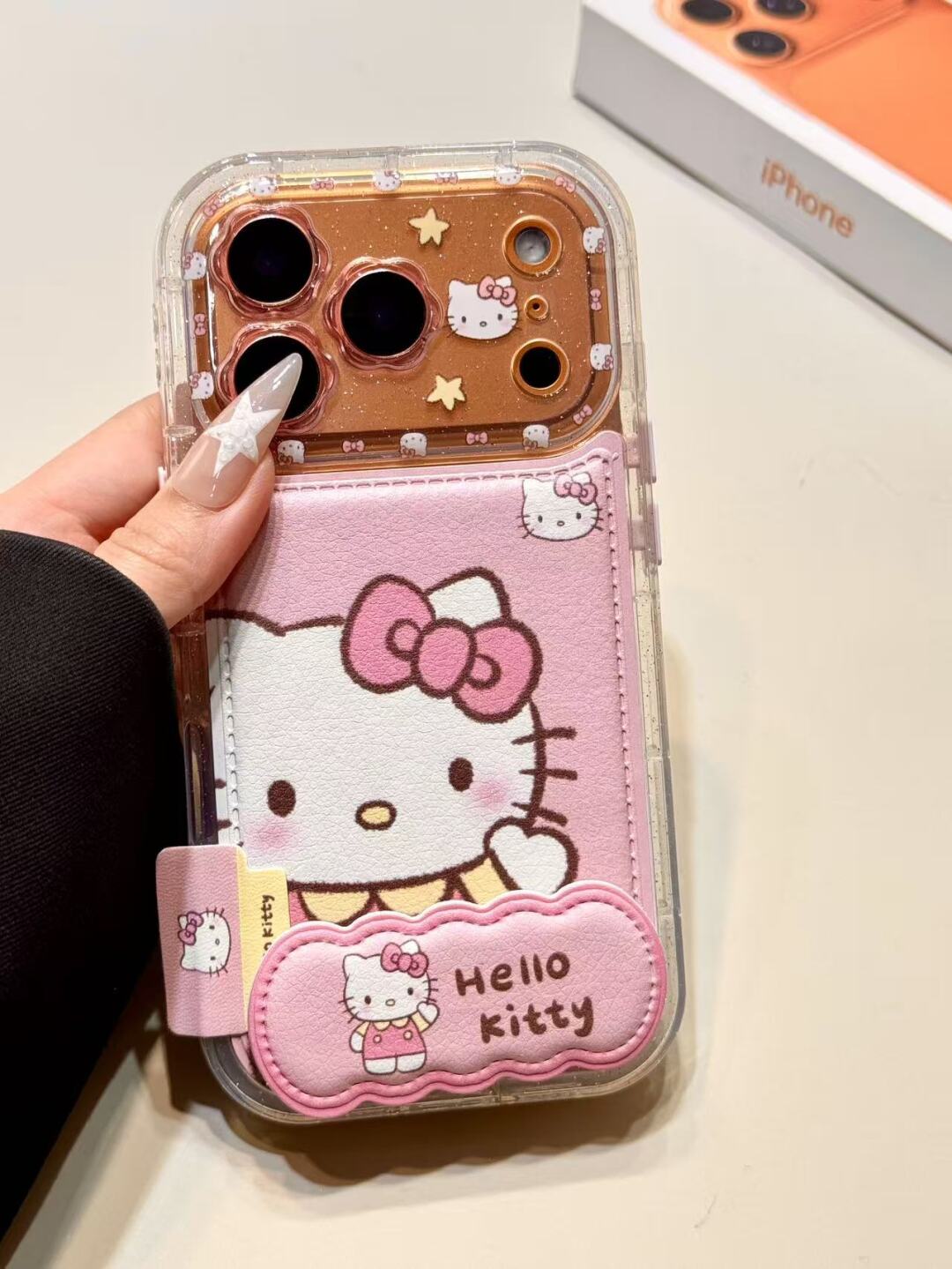 Hellokitty Pink PU Cute Kawaii Phone Case #0573