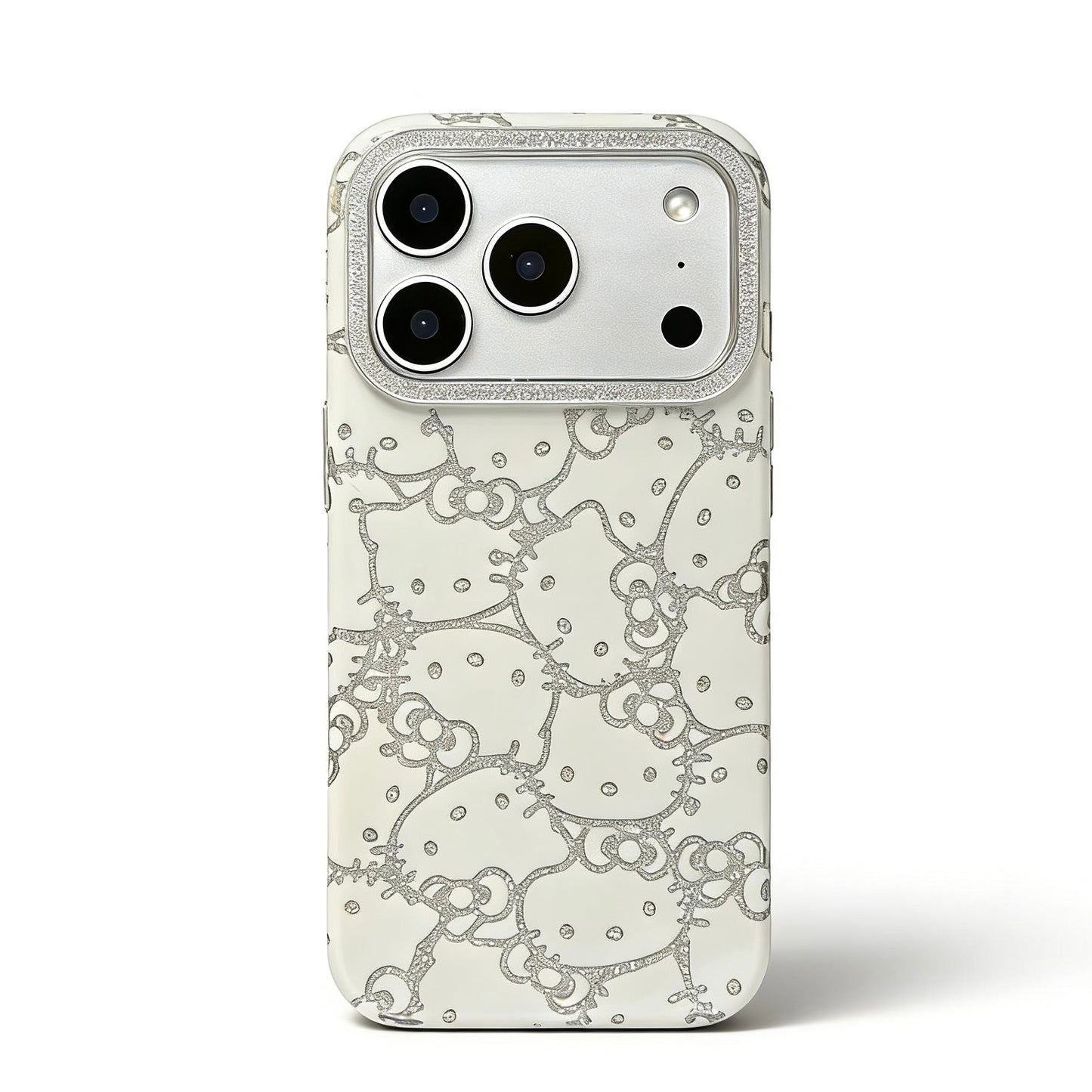 Hellokitty White Glitter Cute Kawaii Phone Case #0547