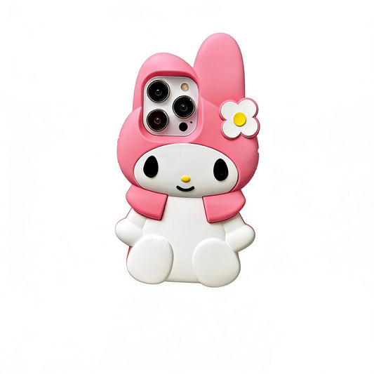 Mymelody Pink Shape Silicone Cute Kawaii Phone Case #0291