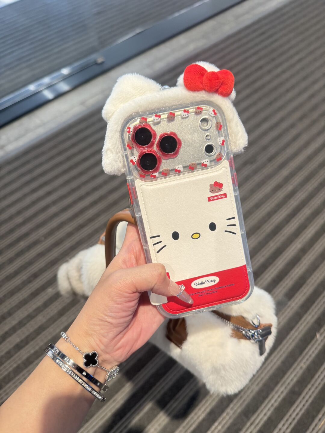 Hellokitty Pluffed headband Cute Kawaii Phone Case #0574