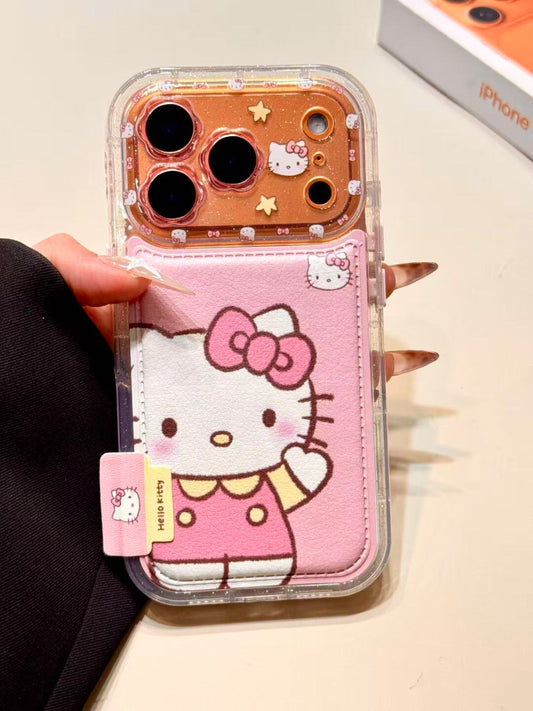 Hellokitty Pink PU Cute Kawaii Phone Case #0573
