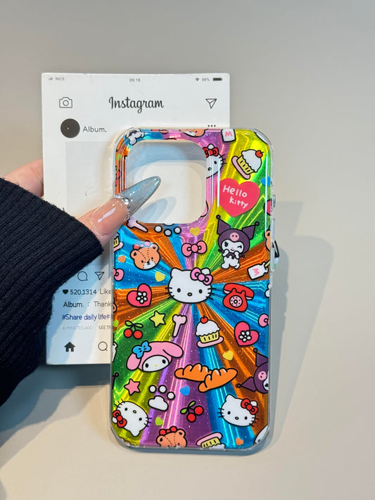 Hellokitty Color Laser Cute Kawaii Phone Case #0529