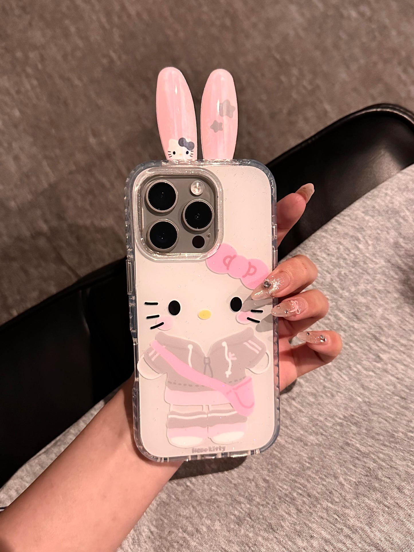 Hellokitty Bunny Ear Hipper Cute Kawaii Phone Case #0519